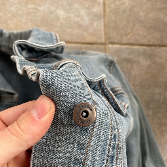 Riders by Lee Copper Collection Jean Jacket Size L Cropped - Picture 4 of 7